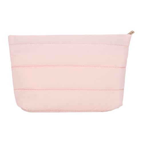 Modekosmetische Tasche für Frauen lässig Clutch Handtasche Solid Toilettenbeutel (rosa) von LYEAA