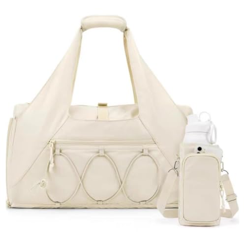 Workout -Yoga -Tasche mit Schuhfach -Fitnessstudio -Packung für Frauen (weiß) (b) von LYEAA