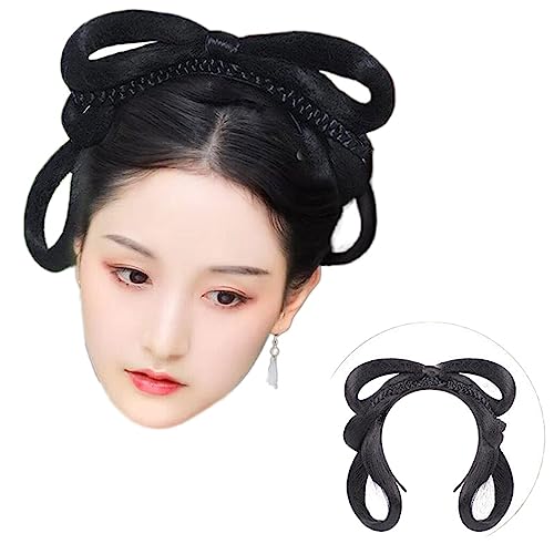 Synthetische Vintage Cosplay Haarknoten Hanfu chinesischen alten Stil Stirnband Haar-Accessoires Mehrzweck alte Perücke (Color : FG12) von LYHHGS