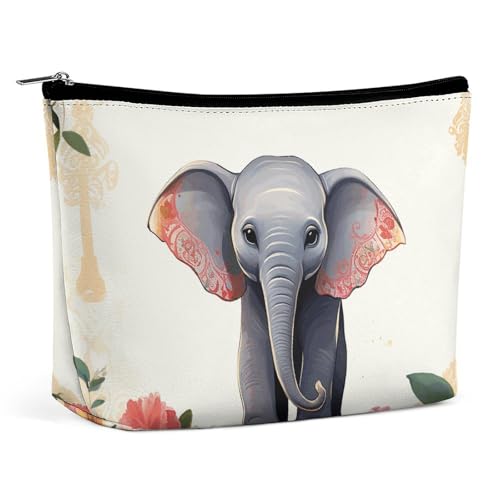 LYHVSFJW Kosmetiktasche, Make-up-Tasche für Damen, tragbare Make-up-Tasche, Cartoon, kleine Insekten, Make-up-Kulturbeutel für Reisezubehör, Glückselefant, Einheitsgröße LYHVSFJW Kosmetiktasche, Make-up-Tasche für Damen, tragbare Make-up-Tasche, Cartoon, kleine Insekten, Make-up-Kulturbeutel für Reisezubehör, Glückselefant, Einheitsgröße von LYHVSFJW