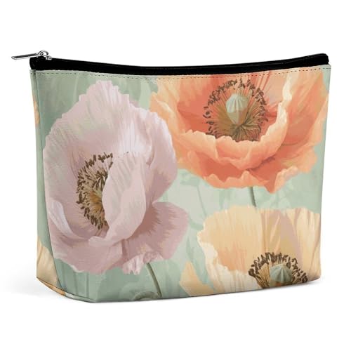 LYHVSFJW Kosmetiktasche, Make-up-Tasche für Damen, tragbare Make-up-Tasche, Faultier-Make-up-Tasche, Reise-Kulturbeutel für Reisezubehör, Pastell-Mohnblumen, Einheitsgröße LYHVSFJW Kosmetiktasche, Make-up-Tasche für Damen, tragbare Make-up-Tasche, Faultier-Make-up-Tasche, Reise-Kulturbeutel für Reisezubehör, Pastell-Mohnblumen, Einheitsgröße von LYHVSFJW