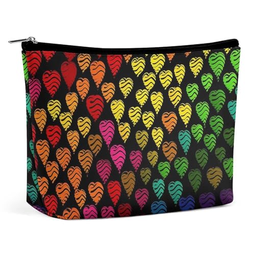 LYHVSFJW Kosmetiktasche, Make-up-Tasche für Damen, tragbare Make-up-Tasche, Gans und Blumen, Make-up-Kulturbeutel für Reisezubehör, Gay Pride Regenbogen, Einheitsgröße LYHVSFJW Kosmetiktasche, Make-up-Tasche für Damen, tragbare Make-up-Tasche, Gans und Blumen, Make-up-Kulturbeutel für Reisezubehör, Gay Pride Regenbogen, Einheitsgröße von LYHVSFJW