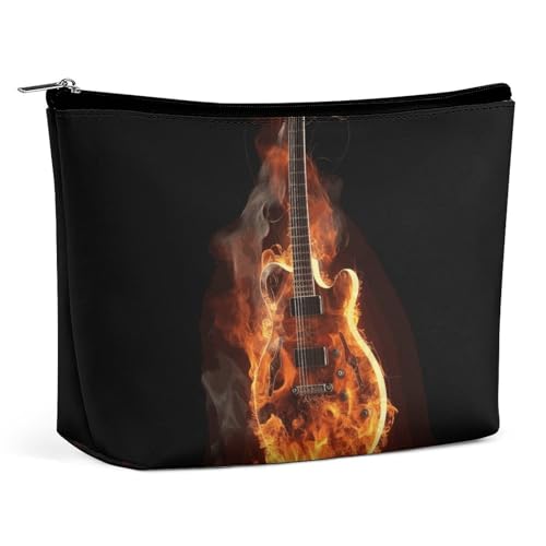 LYHVSFJW Kosmetiktasche, Make-up-Tasche für Damen, tragbare Make-up-Tasche, Papillon in der Box, Make-up-Kulturbeutel, Reise-Kulturbeutel für Reisezubehör, Feuergitarre, Einheitsgröße LYHVSFJW Kosmetiktasche, Make-up-Tasche für Damen, tragbare Make-up-Tasche, Papillon in der Box, Make-up-Kulturbeutel, Reise-Kulturbeutel für Reisezubehör, Feuergitarre, Einheitsgröße von LYHVSFJW