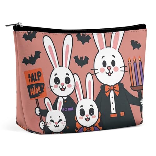 LYHVSFJW Kosmetiktasche, Make-up-Tasche für Damen, tragbare Make-up-Tasche, Schleife, Baum, Make-up-Kulturbeutel, Reise-Kulturbeutel für Reisezubehör, Happy Outing, Einheitsgröße von LYHVSFJW