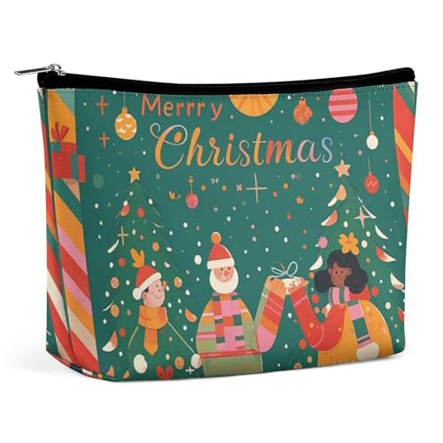 LYHVSFJW Kosmetiktasche, Make-up-Tasche für Damen, tragbare Make-up-Tasche, Schleife, Baum, Make-up-Kulturbeutel, Reise-Kulturbeutel für Reisezubehör, Poetisches Weihnachten, Einheitsgröße LYHVSFJW Kosmetiktasche, Make-up-Tasche für Damen, tragbare Make-up-Tasche, Schleife, Baum, Make-up-Kulturbeutel, Reise-Kulturbeutel für Reisezubehör, Poetisches Weihnachten, Einheitsgröße von LYHVSFJW