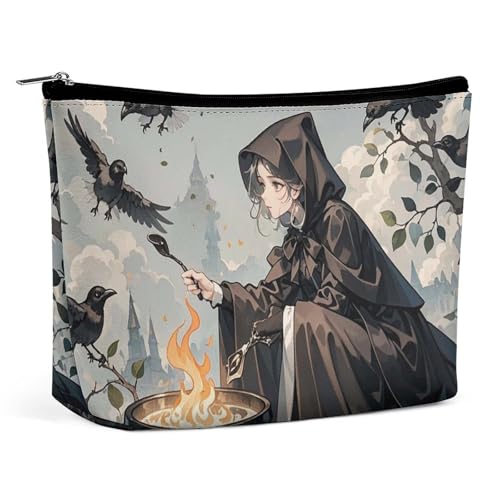 LYHVSFJW Kosmetiktasche, Make-up-Tasche für Damen, tragbare Make-up-Tasche, Schleife, Baum, Make-up-Kulturbeutel, Reise-Kulturbeutel für Reisezubehör, Schöne Hexe, Einheitsgröße LYHVSFJW Kosmetiktasche, Make-up-Tasche für Damen, tragbare Make-up-Tasche, Schleife, Baum, Make-up-Kulturbeutel, Reise-Kulturbeutel für Reisezubehör, Schöne Hexe, Einheitsgröße von LYHVSFJW