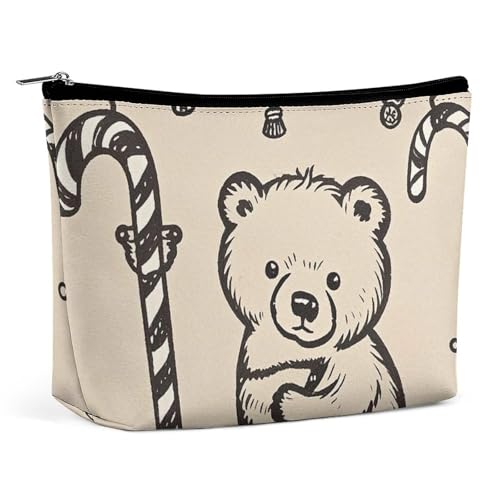 LYHVSFJW Kosmetiktasche, Make-up-Tasche für Damen, tragbare Make-up-Tasche, Senden Sie Geschenke zusammen, Make-up-Kulturbeutel für Reisezubehör, Braunbär-Übung, Einheitsgröße LYHVSFJW Kosmetiktasche, Make-up-Tasche für Damen, tragbare Make-up-Tasche, Senden Sie Geschenke zusammen, Make-up-Kulturbeutel für Reisezubehör, Braunbär-Übung, Einheitsgröße von LYHVSFJW