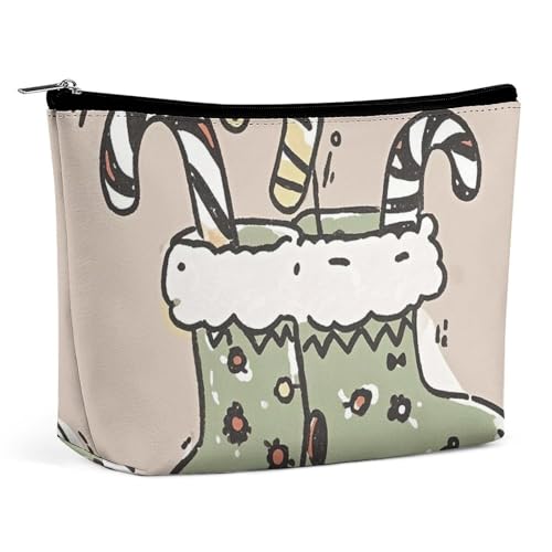 LYHVSFJW Kosmetiktasche, Make-up-Tasche für Damen, tragbare Make-up-Tasche, Weihnachtsmann in den Schneeflocken, Make-up-Kulturbeutel für Reisezubehör, Geschenke verstecken, Einheitsgröße LYHVSFJW Kosmetiktasche, Make-up-Tasche für Damen, tragbare Make-up-Tasche, Weihnachtsmann in den Schneeflocken, Make-up-Kulturbeutel für Reisezubehör, Geschenke verstecken, Einheitsgröße von LYHVSFJW