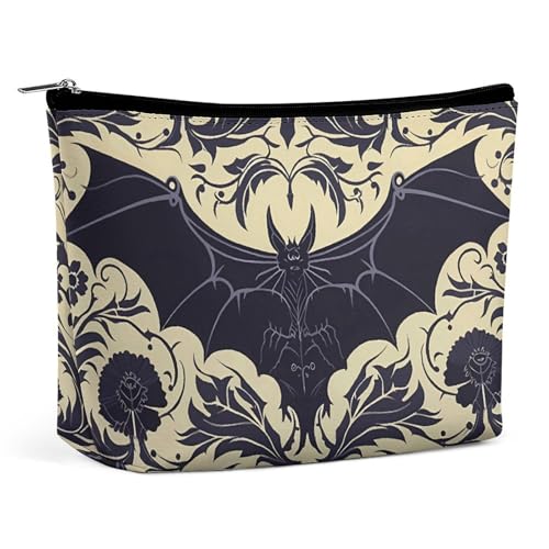 LYHVSFJW Kosmetiktasche, Make-up-Tasche für Damen, tragbare Make-up-Tasche, bunt, Lutscher, Make-up-Tasche, Reise-Kulturbeutel für Reisezubehör, Fledermausmuster, Einheitsgröße LYHVSFJW Kosmetiktasche, Make-up-Tasche für Damen, tragbare Make-up-Tasche, bunt, Lutscher, Make-up-Tasche, Reise-Kulturbeutel für Reisezubehör, Fledermausmuster, Einheitsgröße von LYHVSFJW