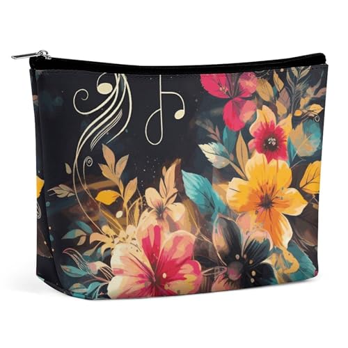 LYHVSFJW Kosmetiktasche, Make-up-Tasche für Damen, tragbare Make-up-Tasche, bunt mit Schmetterling, Reise-Kulturbeutel für Reisezubehör, Mehrfarbiges Blumenmuster, Einheitsgröße LYHVSFJW Kosmetiktasche, Make-up-Tasche für Damen, tragbare Make-up-Tasche, bunt mit Schmetterling, Reise-Kulturbeutel für Reisezubehör, Mehrfarbiges Blumenmuster, Einheitsgröße von LYHVSFJW