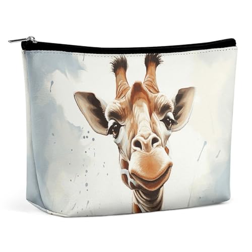 LYHVSFJW Kosmetiktasche, Make-up-Tasche für Damen, tragbare Make-up-Tasche, bunt mit Schmetterling, Reise-Kulturbeutel für Reisezubehör, giraffe, Einheitsgröße LYHVSFJW Kosmetiktasche, Make-up-Tasche für Damen, tragbare Make-up-Tasche, bunt mit Schmetterling, Reise-Kulturbeutel für Reisezubehör, giraffe, Einheitsgröße von LYHVSFJW
