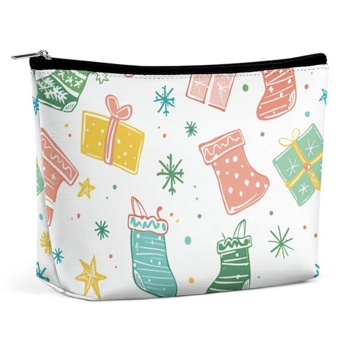 LYHVSFJW Kosmetiktasche, Make-up-Tasche für Damen, tragbare Make-up-Tasche, niedlicher Pinguin-Druck, Reise-Kulturbeutel für Reisezubehör, Geschenke und Socken, Einheitsgröße von LYHVSFJW