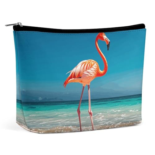 LYHVSFJW Kosmetiktasche, Make-up-Tasche für Damen, tragbare Make-up-Tasche, niedlicher Zwerg, Hut, Make-up-Kulturbeutel, Reise-Kulturbeutel für Reisezubehör, Flamingo am Strand, Einheitsgröße LYHVSFJW Kosmetiktasche, Make-up-Tasche für Damen, tragbare Make-up-Tasche, niedlicher Zwerg, Hut, Make-up-Kulturbeutel, Reise-Kulturbeutel für Reisezubehör, Flamingo am Strand, Einheitsgröße von LYHVSFJW