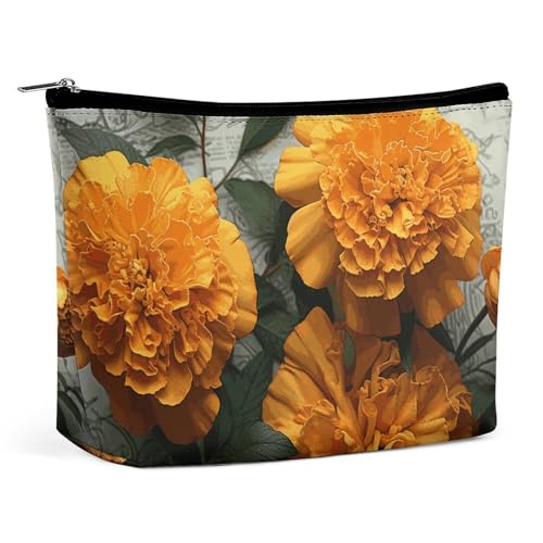 LYHVSFJW Kosmetiktasche, Make-up-Tasche für Damen, tragbare Make-up-Tasche mit Hirsch, Reise-Kulturbeutel für Reisezubehör, Ringelblume, Einheitsgröße LYHVSFJW Kosmetiktasche, Make-up-Tasche für Damen, tragbare Make-up-Tasche mit Hirsch, Reise-Kulturbeutel für Reisezubehör, Ringelblume, Einheitsgröße von LYHVSFJW