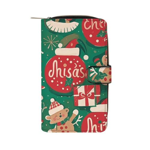 LYHVSFJW Lange Geldbörse für Damen, Ledergeldbörse für Herren, großes Fassungsvermögen, Handgelenk-Geldbörsen mit 12 Kartenhaltern, böhmischer psychedelischer Pfau, Mandala, Kleingeldbörse, von LYHVSFJW