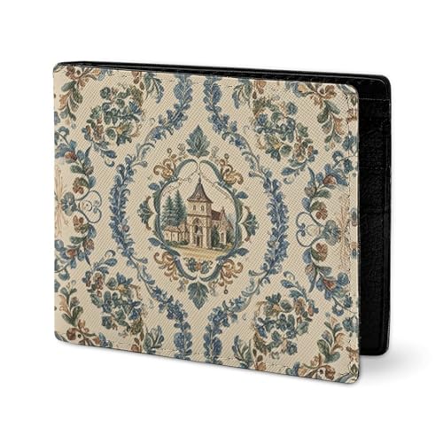 LYHVSFJW Ledergeldbörse für Herren, elegant, schmal, schmal und dünn, Schmetterlingsboden, zweifach gefaltet, mit Kartenhalter, Französischer Landhausstil, one size LYHVSFJW Ledergeldbörse für Herren, elegant, schmal, schmal und dünn, Schmetterlingsboden, zweifach gefaltet, mit Kartenhalter, Französischer Landhausstil, one size von LYHVSFJW