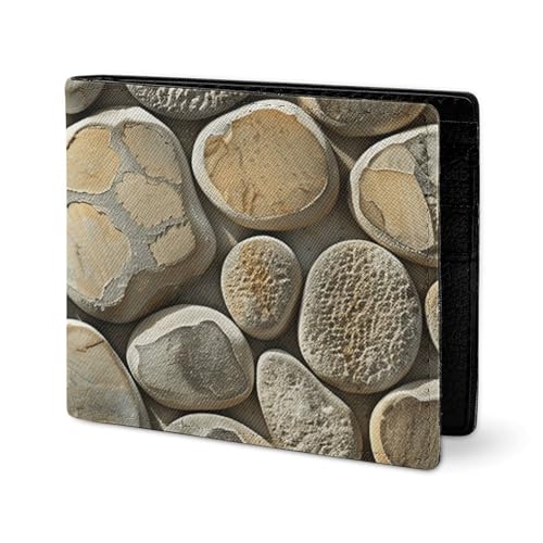 LYHVSFJW Ledergeldbörse für Herren, stilvolle Münzbörse für Damen, schlank und dünn, glatt, rund, faltbar, Kartenhalter, Glatter, runder Rock, Einheitsgröße von LYHVSFJW