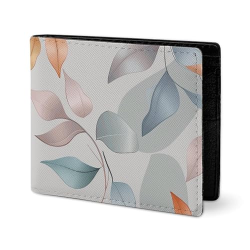 LYHVSFJW Ledergeldbörse für Herren, stilvolle Münzgeldbörse für Damen, schlank und dünn, Regenbogen-Herz-Muster, Bifold Wallet Kartenhalter, Verschiedene Blattmuster, Einheitsgröße LYHVSFJW Ledergeldbörse für Herren, stilvolle Münzgeldbörse für Damen, schlank und dünn, Regenbogen-Herz-Muster, Bifold Wallet Kartenhalter, Verschiedene Blattmuster, Einheitsgröße von LYHVSFJW