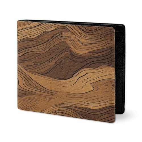 LYHVSFJW Ledergeldbörse für Herren, stilvolle Münzgeldbörse für Damen, schlank und dünn, dunkle und helle Farben, Bifold Wallet Card Holder, Dunkelbraune Streifen, Einheitsgröße LYHVSFJW Ledergeldbörse für Herren, stilvolle Münzgeldbörse für Damen, schlank und dünn, dunkle und helle Farben, Bifold Wallet Card Holder, Dunkelbraune Streifen, Einheitsgröße von LYHVSFJW