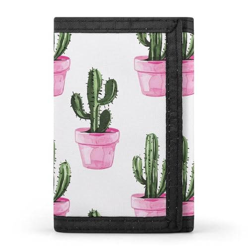 LYHVSFJW London Elements dreifach gefaltete Geldbörse mit 8 Kartenfächern, schmales Münzfach mit Reißverschluss, geteilte Geldscheine für Männer und Frauen, Pfirsich-Topf-Muster, Einheitsgröße, Modern von LYHVSFJW