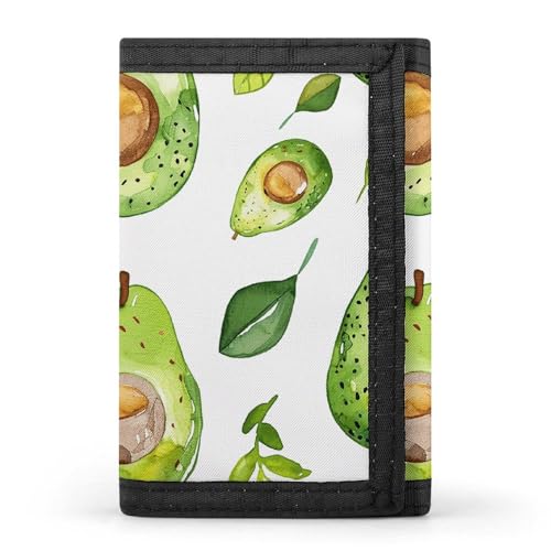 LYHVSFJW Red Dragon Fruit Pattern TriFold Wallet with 8 Card Slots, Slim Zipper Coin Pocket, Divided Billfold for Men Women, ClipArt, Einheitsgröße, Modern von LYHVSFJW