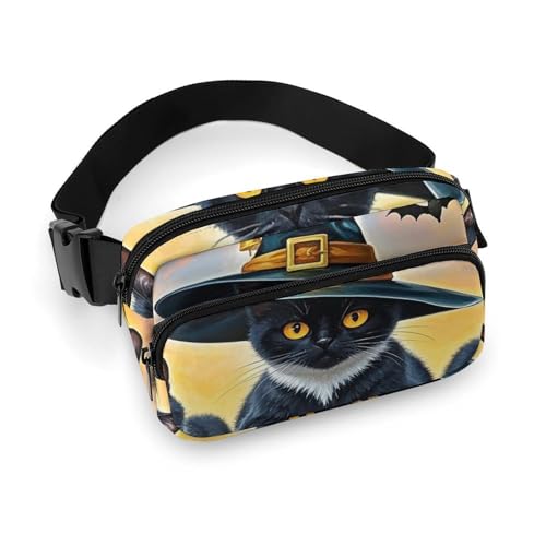 Bauchtaschen für Damen, Motiv: seltsame und niedliche Katze, bedruckt, für Reisen und Sport, Stil, 20 x 13 cm, Bauchtaschen, Stil:, 20x13cm, Bauchtaschen von LYHVSFZQ