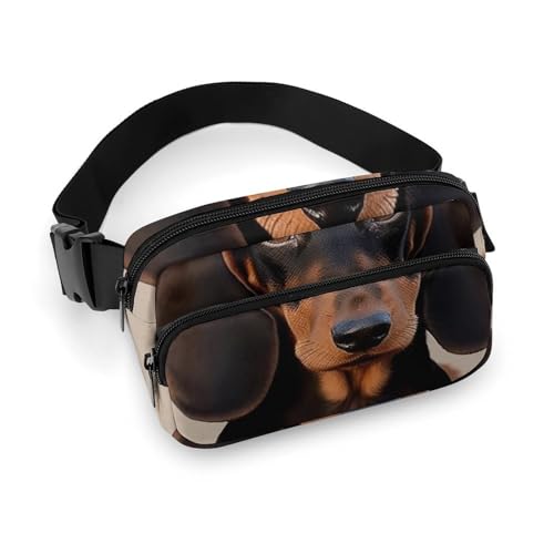Bauchtaschen mit Dackel-Motiv, für Damen, Crossbody-Tasche für Reisen und Sport, Stil, 20 x 13 cm, Bauchtaschen, Stil:, 20x13cm, Bauchtaschen von LYHVSFZQ