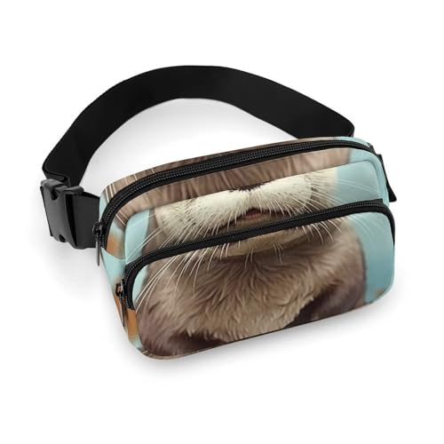 Bauchtaschen mit süßem Otter-Druck, für Damen, Crossbody für Reisen und Sport, Stil, 20 x 13 cm, Bauchtaschen, Stil:, 20x13cm, Bauchtaschen von LYHVSFZQ