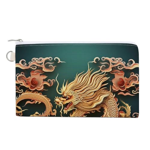 Brieftasche Brieftasche Drachen Chinesischen Hintergrund Gedruckt Brieftasche für Männer Brieftasche Frauen für Einkaufen Tägliche Freizeit Aktivitäten, stil, One Size, Geldbörse, Stil, One Size, Stil von LYHVSFZQ