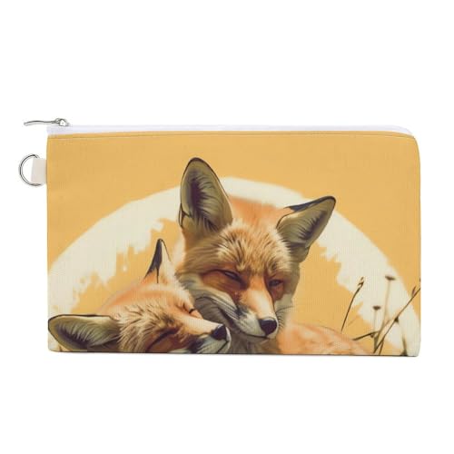 Brieftasche Brieftasche Zwei Fuchs Tier Gedruckt Geldbörse für Männer Brieftasche Frauen für Einkaufen Tägliche Freizeit Aktivitäten, Stil, One Size, Geldbörse, Stil, Einheitsgröße, Brieftasche, Stil von LYHVSFZQ