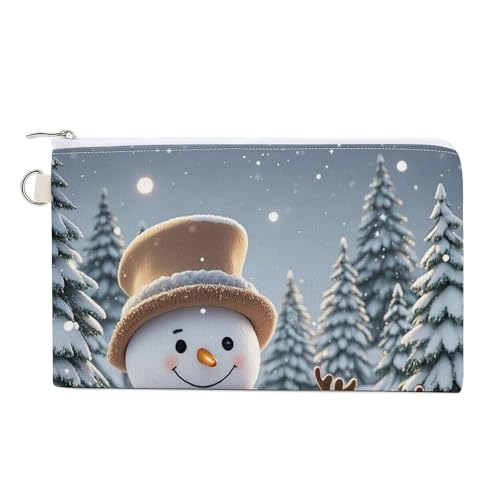 Geldbörse, Münzgeldbörse, Schneemann, Elch, Geschenk, bedruckte Geldbörse für Herren, Damen, zum Einkaufen, für tägliche Freizeitaktivitäten, Stil, Einheitsgröße, Geldbörse, Stil:, Einheitsgröße Geldbörse, Münzgeldbörse, Schneemann, Elch, Geschenk, bedruckte Geldbörse für Herren, Damen, zum Einkaufen, für tägliche Freizeitaktivitäten, Stil, Einheitsgröße, Geldbörse, Stil:, Einheitsgröße von LYHVSFZQ