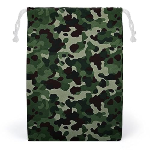 LYHVSFZQ Aufbewahrungstasche Make-up Tasche Spielzeug Tasche Wiederverwendbare Taschen Kulturbeutel Grün Camouflage Gedruckt Organizer Multifunktionale Faltbare Ditty Bag Reisetasche, stil, 12*18cm von LYHVSFZQ