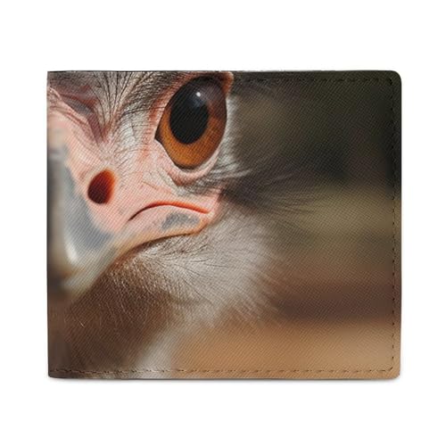 LYHVSFZQ Brieftasche Karte Fall Nette Strauß Gedruckt Brieftasche Herren Geldbörse Ideal für Arbeit Reisen Und Täglichen Gebrauch, Stil, One Size, Lässig, Stil, One Size, Casual, Stil, One size von LYHVSFZQ