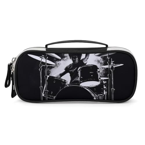 LYHVSFZQ Make-up-Tasche, Make-up-Organizer, Reise-Schlagzeuger, bedruckte Make-up-Tasche mit Doppelreißverschluss-Griffen, Kosmetiktasche, Stil, Einheitsgröße, Make-up-Tasche, Stil:, Einheitsgröße von LYHVSFZQ