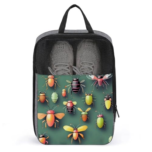 Schuh-Organizer mit Griff, Reisetaschen, tragbare Reise-Schuh-Aufbewahrungstasche, Reisen, Insekten-Atlas-bedruckte Schuhbeutel für Männer und Frauen, Stil, Einheitsgröße, Schuhbeutel, Stil Schuh-Organizer mit Griff, Reisetaschen, tragbare Reise-Schuh-Aufbewahrungstasche, Reisen, Insekten-Atlas-bedruckte Schuhbeutel für Männer und Frauen, Stil, Einheitsgröße, Schuhbeutel, Stil von LYHVSFZQ