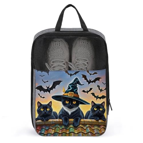 Schuh-Organizer mit Griff Reisetaschen tragbare Reiseschuh Aufbewahrungstasche Reise seltsame und süße Katze bedruckte Schuhtaschen für Männer Frauen, Stil, Einheitsgröße, Schuhtaschen, Stil Schuh-Organizer mit Griff Reisetaschen tragbare Reiseschuh Aufbewahrungstasche Reise seltsame und süße Katze bedruckte Schuhtaschen für Männer Frauen, Stil, Einheitsgröße, Schuhtaschen, Stil von LYHVSFZQ