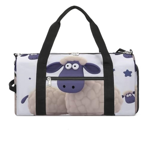 Sporttasche Schafe Bedruckte Seesack Yoga Rucksack Seesack Kleine Sporttasche für Männer und Frauen Stil One Size Gym Bag Style One Size Sporttasche, Stil, One size, Sporttasche von LYHVSFZQ
