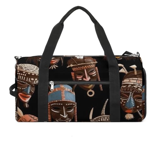 Turnbeutel African Ritual Ethnic Tribal Printed Duffle Bag Yoga Bag Backpack Duffel Bag Small Gym Bag for Men And Women Style One Size Gym Bag, Stil:, Einheitsgröße, Turnbeutel von LYHVSFZQ
