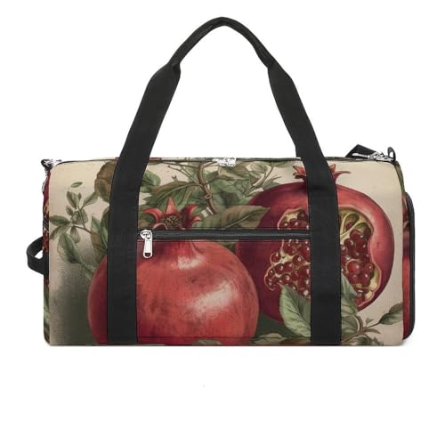 Turnbeutel Beeren von Granatapfel bedruckt Duffle Bag Yogatasche Rucksack Seesack klein Turnbeutel für Damen und Herren Style One Size Gym Bag, Stil:, Einheitsgröße, Turnbeutel von LYHVSFZQ