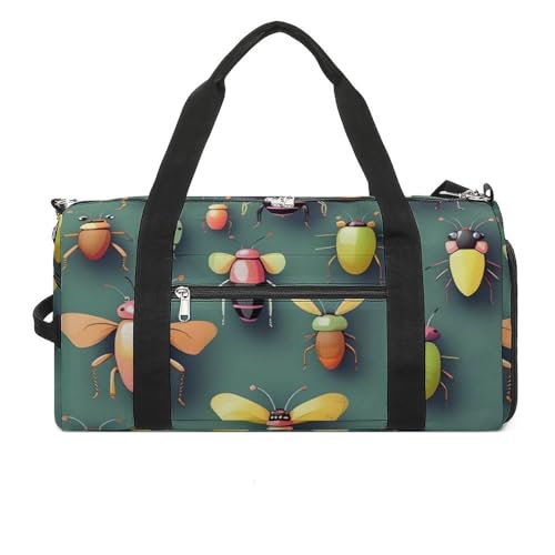 Turnbeutel Insect Atlas Printed Duffle Bag Yogatasche Rucksack Duffel Bag Klein Gym Bag für Damen und Herren Style One Size Gym Bag, Stil:, Einheitsgröße, Turnbeutel von LYHVSFZQ