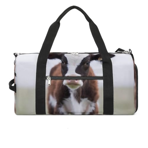 Turnbeutel Kuh bedruckt Duffle Bag Yogatasche Rucksack Seesack klein Turnbeutel für Damen und Herren Stil Einheitsgröße Turnbeutel, Stil:, Einheitsgröße, Turnbeutel von LYHVSFZQ