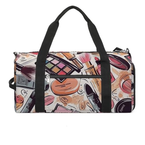 Turnbeutel Make-up Thema Muster gedruckt Duffle Bag Yoga Tasche Rucksack Seesack Kleine Turnbeutel für Damen und Herren Stil Einheitsgröße Turnbeutel, Stil:, Einheitsgröße, Turnbeutel von LYHVSFZQ