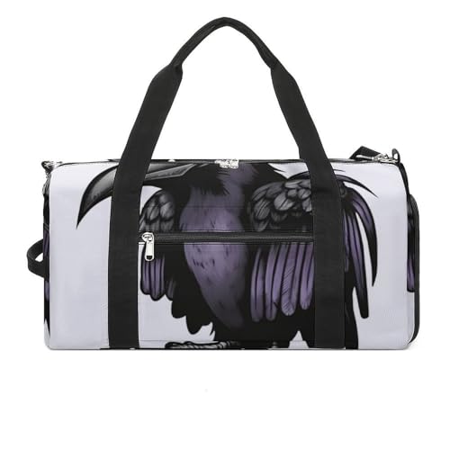 Turnbeutel Ravens Printed Duffle Bag Yogatasche Rucksack Duffel Bag Kleine Turnbeutel für Damen und Herren Style One Size Gym Bag, Stil:, Einheitsgröße, Turnbeutel von LYHVSFZQ