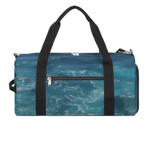 Turnbeutel The Deep Blue Sea Printed Duffle Bag Yogatasche Rucksack Duffel Bag Kleiner Turnbeutel für Damen und Herren Stil One Size Gym Bag, Stil:, Einheitsgröße, Turnbeutel von LYHVSFZQ