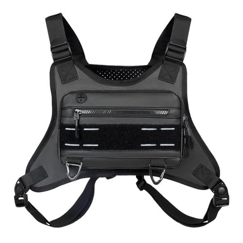 LYHYDMA Brusttasche Brusttasche Männer Frauen Schulter Motorrad Taschen Reflektierende Trainingstasche Outdoor Sport Radfahren Klettern Gürteltasche von LYHYDMA