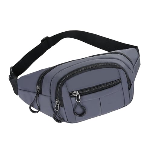 LYHYDMA Brusttasche Fanny Packs Männer Frauen Hüfttasche Multi-Pockets Brusttasche Freisprech-Geldbörsen Taschen for Workout Reisen Laufen(Gray) von LYHYDMA