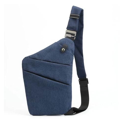 LYHYDMA Brusttasche Reise Persönliche Anti-diebstahl Umhängetasche Mini Cross Body Taschen Männlichen Schulter Sling Tasche Freizeit Anti-Spritzen männer Brust(Dark Blue,Right Shoulder) von LYHYDMA