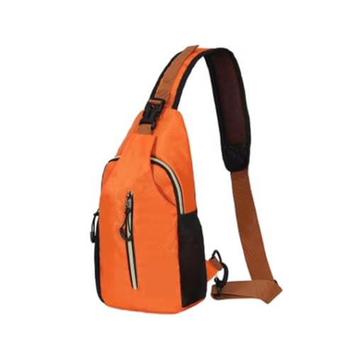 LYHYDMA Brusttasche Verstellbare Brusttasche for Herren, wasserdichte und tragbare Umhängetasche, sehr geeignet for Reisen Outdoor-Sportarten(Orange) von LYHYDMA