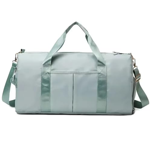 Reisetaschen Damen Große Kapazität Fitnesstasche Gepäcktaschen Koffer und Reisetasche Handtasche for Damen Einkaufstasche Strandtaschen(Light Green) von LYHYDMA