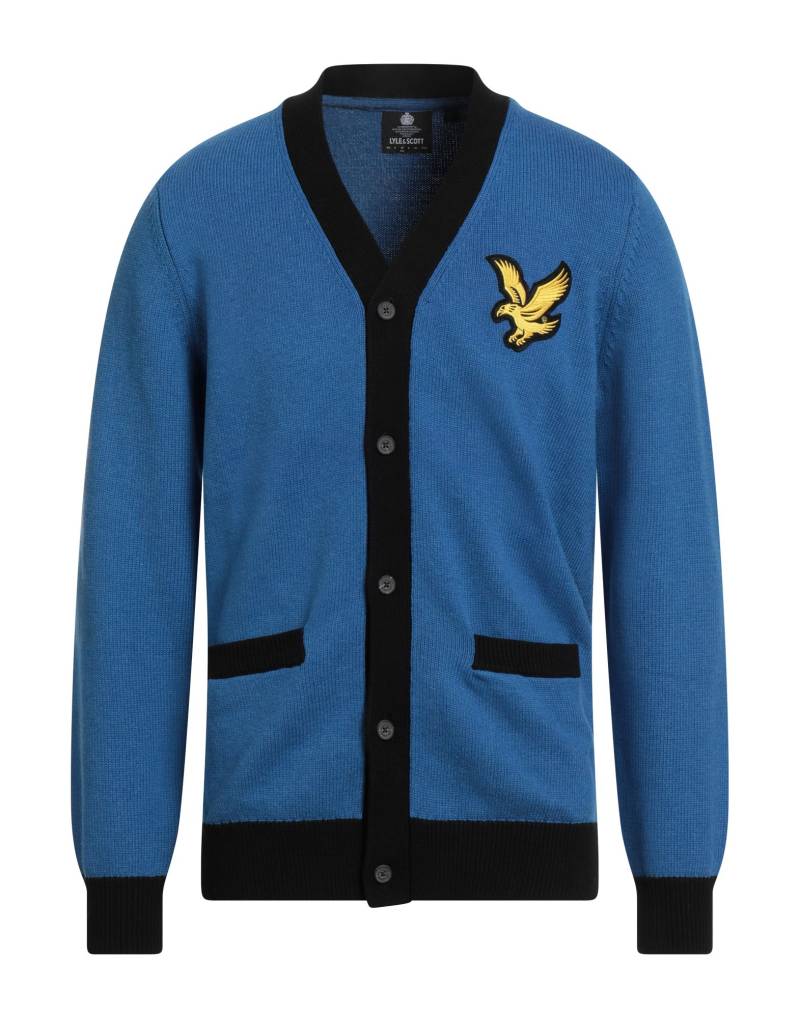 LYLE & SCOTT Strickjacke Herren Azurblau von LYLE & SCOTT